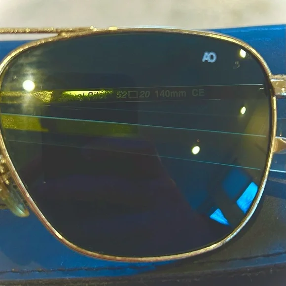 AO Eyewear Aviator Sunglasses Original Pilot 52/20 144mm - Picture 7 of 9